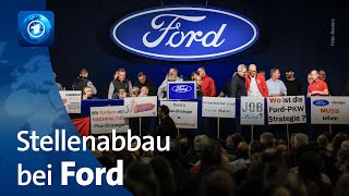 Betriebsversammlung in Köln Ford gibt Details zum Stellenabbau bekannt [upl. by Oleusnoc]