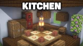 How to Build a Minecraft Kitchen tutorial [upl. by Anoiek700]