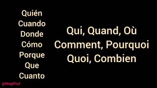 Francès facíl  Pronombres Interrogativos  3 Minutos [upl. by Domph]