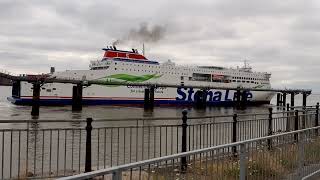 Stena Edda leaving Birkenhead 16th Jul 2022 ii [upl. by Nerret]