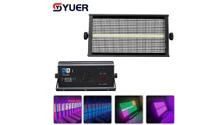 YUER™️ 864 pcs 5050 LED 280W RGB DMX512 88 StrobeStrobe Light [upl. by Notkcorb]