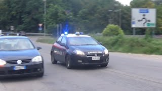 Fiat Bravo Radiomobile Carabinieri Gallarate in emergenza  Italian Military Police Responding [upl. by Hobart]