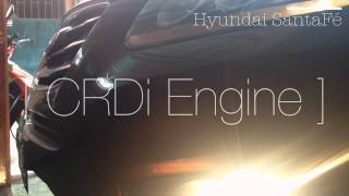 Santafe CRDi Engine Sound HD [upl. by Petronia]