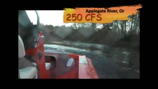 Firefish Jetboat  Rogue River Applegate River at 250 CFS in HD Little Beaver OSU [upl. by Feld]