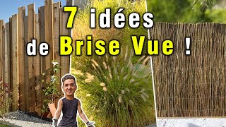 7 idées de BriseVue Jardin pour se Cacher Rapidement [upl. by Armitage]