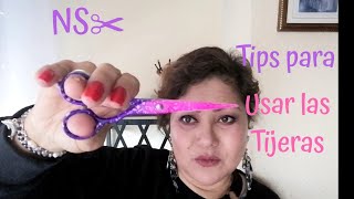 Como usar las tijeras al cortar cabello💇‍♀️✂️tips para principiantes✂️ [upl. by Idnahk]