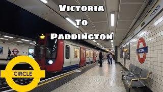 LONDON UNDERGROUND JOURNEY  Victoria to Paddington [upl. by Ciro913]