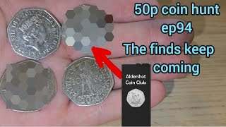 50P COIN HUNT EP 95 THE RARE COINS KEEP ON COMING FROM VAULTEX SEALED BAGS 👍😎🪙 [upl. by Satterlee]