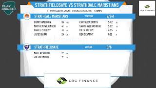 Bendigo  1st XI Sir John Lienhop Shield  Rd12  Strathfieldsaye v Strathdale Maristians  Day 1 [upl. by Yarak]