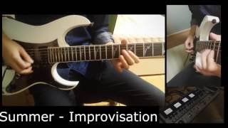 Hisishi Joe Summer Guitar improvisation wlooper [upl. by Na]