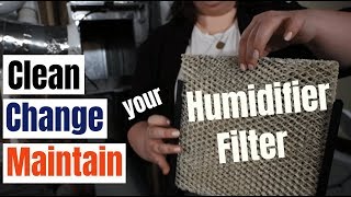 How to clean and change your furnace humidifier filter with maintenance tips [upl. by Heller]