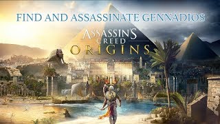 Easy way to assassinate Gennadios  Assassins Creed Origins [upl. by Yennep]