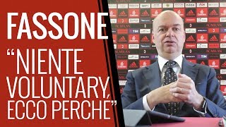 Marco Fassone quotNiente Voluntary ecco perchéquot [upl. by Coheman]