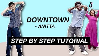 Downtown  Anitta amp J Balvin STEP BY STEP TUTORIAL Beginner Friendly [upl. by Bonne409]