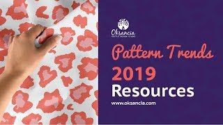 Surface Pattern Design Creative Trends 2019 Resource Collection [upl. by Enilesoj]