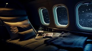 Night Airplane White Noise Ambience  Fall asleep fast  Stress Relief  Relaxing Jet Engine Sound [upl. by Wengert]