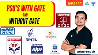 List of PSUs Without GATE Exam amp With GATE gate2023 psus dassir [upl. by Wun]