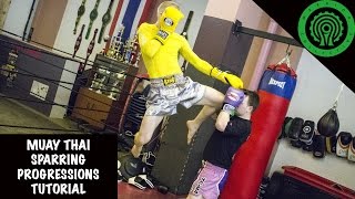 Muay Thai Sparring Progressions Tutorial [upl. by Otsenre995]