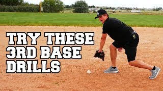 BEST Baseball Infield Drills For THIRD BASEMAN [upl. by Maon39]