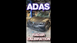 ADAS FRONT RADAR SENSOR CALIBRATION TOYOTA CAMRY ZENITH Z7 [upl. by Ydoj]