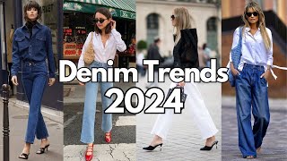 Top DENIM Trends 2024 [upl. by Ferdie981]