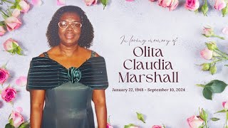 In loving memory Olita Claudia Marshall [upl. by Nref]