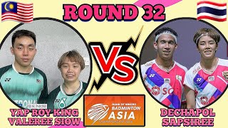 R32🇲🇾YAP ROY KINGVALEREE SIOW 🆚️ 🇹🇭 DECHAPOL PUAVARANUKROHSAPSIREE🔥‼️bac2024 [upl. by Sigfried743]