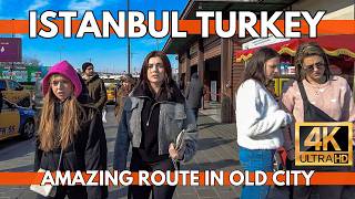 ISTANBUL TURKEY OLD CITY WONDERFUL ROUTE EMINONU BAZAAR TO KARAKOY 4K ULTRA HD WALKING TOUR 2024 [upl. by Dream]