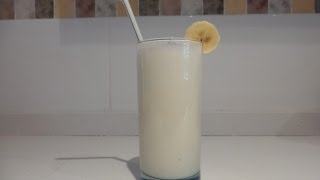 Como hacer un batido de platano o banana smoothie [upl. by Nyletac]