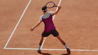 Top Spin 2K25 Federer Nice 44 Strokes Rally [upl. by Joachima]