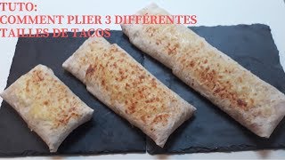 TUTO COMMENT PLIER DIFFÉRENTES TAILLES DE TACOS ABONNEZ VOUS [upl. by Chesney]