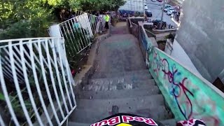 Insane Urban DH Mountain Bike POV  Red Bull Valparaiso Cerro Abajo 2015 [upl. by Utta]