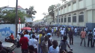 CAP HAITIEN HAITI Manifestasyon kont Dadou  Yves JeanBart  462014 [upl. by Corotto]