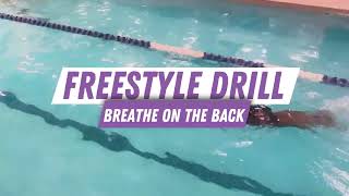 Freestyle Drill Rotary Breathing on Your Back  WeAquatics [upl. by Blount]