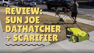 Review of the Sun Joe Electric Dethatcher amp Scarifier  Making a Greener Lawn [upl. by Pilar166]