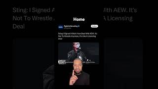 Sting signs new AEW deal aew wcw wwe sting aewtnt aewdynamite aewcollision crow nwo [upl. by Laius]