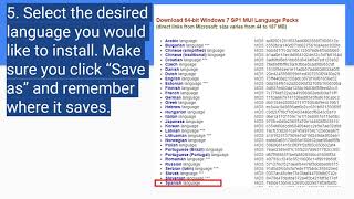 How to Install A Language Pack in Windows 7 [upl. by Ardnasella854]
