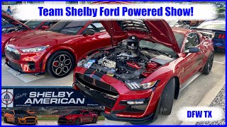 Team Shelby Ford Powered DFW Show with CFTP and Mach E GT [upl. by Anaujnas]