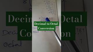 DECIMAL to OCTAL Conversion In Malayalam shorts shortvideo ugcnet2024 ntaugcnet ugcnetpaper1 [upl. by Alleoj595]