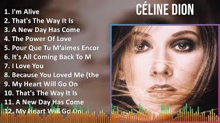 Céline Dion 2024 MIX Greatest Hits  Im Alive Thats The Way It Is A New Day Has Come The Po [upl. by Hutchison]