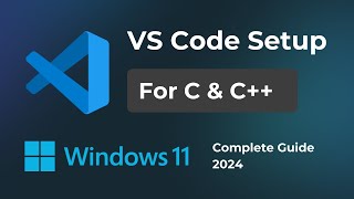 VS Code Setup for CC  MinGW  Code Runner  Complete Guide 2024  Windows 10  11 [upl. by Marcos490]