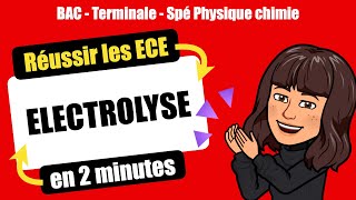 👩‍🔬Réussir lECE de Spécialité Physique Chimie  ELECTROLYSE  TERMINALE [upl. by Yrallam768]