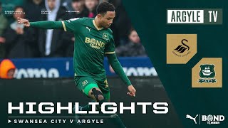 Swansea City v Plymouth Argyle highlights [upl. by Olympe590]