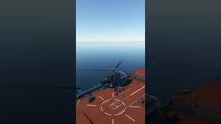 Helicopter Pilot Landing on Moving Ship in MSFS [upl. by Center]