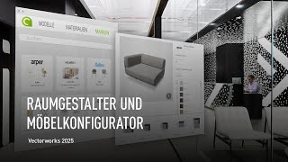 RAUMGESTALTER UND MÖBELKONFIGURATOR  Vectorworks 2025 [upl. by Honeywell]