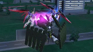 鋼彈爭鋒對決 Gundam Supreme Battle 1V1 殘血命運鋼彈壓制獄天使 分身是要這樣用的 [upl. by Atalie]