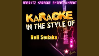 The Immigrant In the Style of Neil Sedaka Karaoke Version [upl. by Morry]