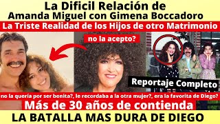 La dificil relación entre Gimena la hija mayor de Diego Verdaguer y Amanda Miguel no se entendian [upl. by Joice]