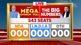 Mega Opinion Poll LIVE  Will NDA Cross The 400 Mark  Congress Vs BJP  Lok Sabha Elections 2024 [upl. by Jagir]