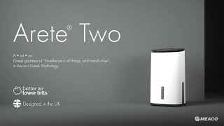 Introducing Arete® Two our fastest most efficient dehumidifier yet  Meaco [upl. by Bac692]